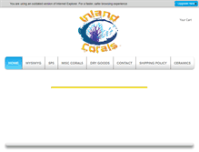 Tablet Screenshot of inlandcorals.com
